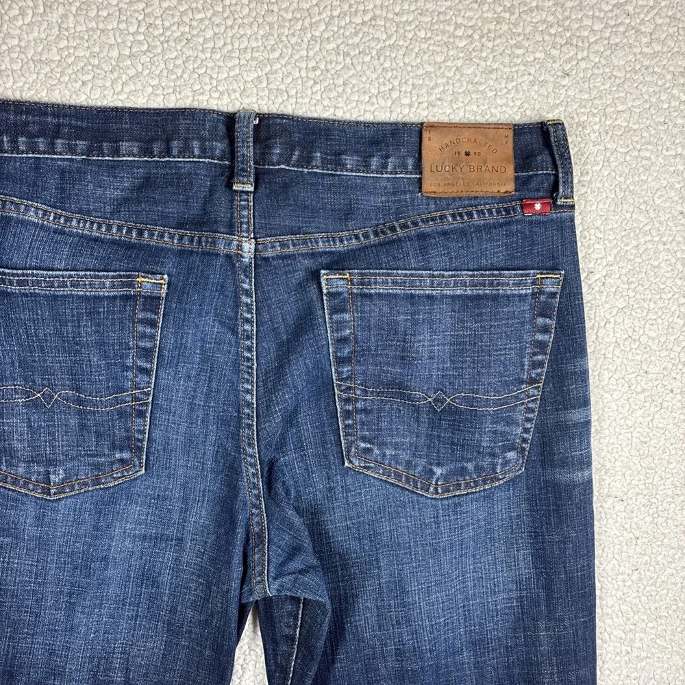 Lucky Brand 361 Vintage Straight Men W34 L30 Dark Wash Stretch Classic Fit Jeans